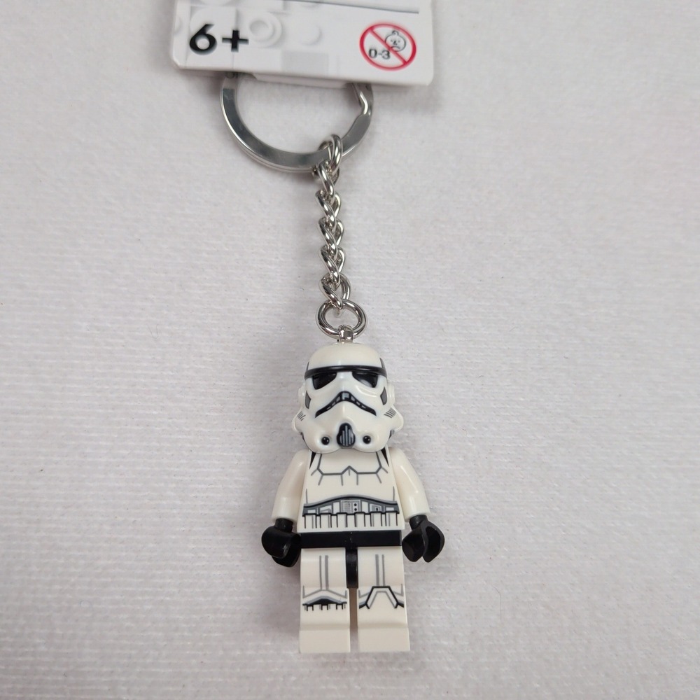 LEGO Star Wars Stormtrooper Minifigure Keychain 853946 White Black New